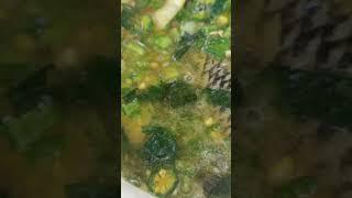 Akple & fetri detsi/toto | Tilapia okro soup #shorts #youtubeshorts