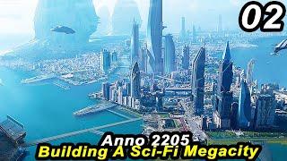 Space Shuttle to the MOON in Anno 2205 MEGACITY || Sci-Fi City Builder FULL GAME Lets Play Part 02