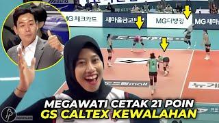 Cetak 21 Poin, Diberi Jempol Pelatih..! Begini Aksi Luar Biasa Megawati Melawan GS Caltex Seoul