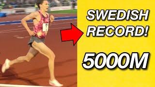 Svenskt Rekord 5000m!! Andreas Almgren 12:59,82 in Stockholm  (Swedish Record)