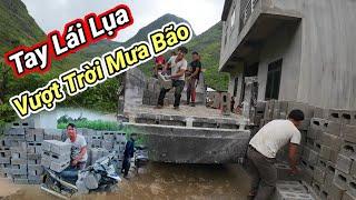 #50 Tay Lái Lụa Vượt Trời Mưa Bão Chuyến Vật Liệu Đầu Tiên Cho Bể Nước Cộng Đồng - Tuyên Hà Giang