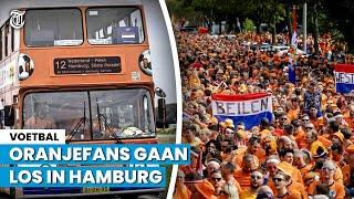 Zien: totale gekte in Hamburg met Oranjefans