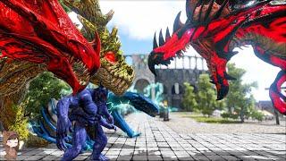 Pyria: Mythos Evolved Bosses VS Xenonia| ARK Mod Battle #89