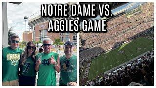 COME WITH US TO THE NOTRE DAME VS AGGIES FOOTBALL GAME! Tara Henderson