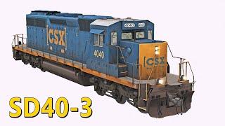 Modified Locomotive  | CSX SD40-3