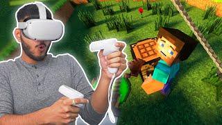 Playing Minecraft in VR *3D Gaming*