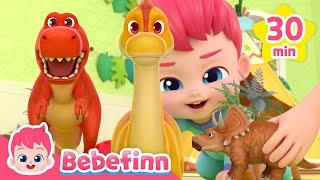 Best T-rex and dinosaur songs | Animal Songs | +more compilation | Bebefinn Nursery Rhymes for Kids