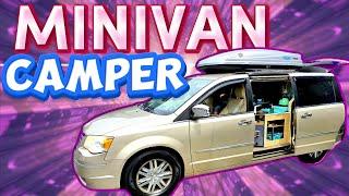 Amazing Chrysler Minivan Camper Conversion - it's Genius!