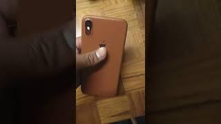 Iphone x white color. Design by syed in tann skin in leather
