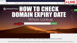 [LIVE] How to check expiry date of any domain?