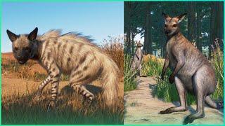 Striped Hyena & Wallaby - Planet Zoo Screenshot Reveal