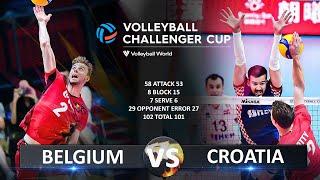 Belgium vs Croatia - Quarter Finals | Men's Volleyball Challenger Cup 2024