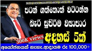 අදම පටන් ගන්න පුලුවන් හොදම ව්‍යාපාර අදහස් 5ක් | Top 5 Business Ideas   You can Start today | sinhala