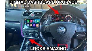 Installing Full Digital Dashboard Cluster & LED Symphony Colour Changing Light VW Scirocco 2008-2017