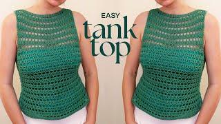 crochet tank top tutorial (easy & beginner friendly)