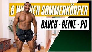 20 Minuten Bauch Beine Po Workout für Zuhause (Ohne Geräte)