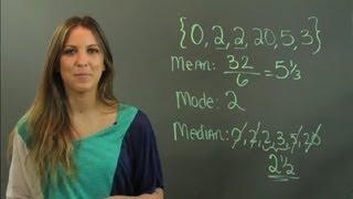 What Is Mean, Median & Mode in Mathematics? : Math Tutoring
