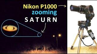 Zooming planet SATURN with only a camera! Nikon P1000 - super zoom!!