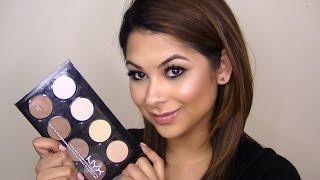 REVIEW/DEMO: NYX Highlight & Contour Pro Palette (talk through)