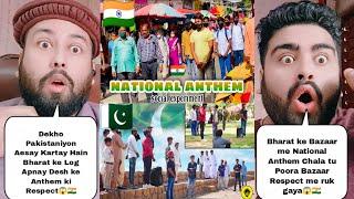 How Indians Vs Pakistanis Respect Their National Anthem In Public | India Vs Pakistan Experiment