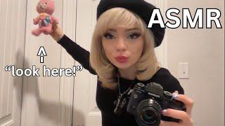 ASMR Rude Photographer Takes Your Picture (shutter sounds, mouth sounds, mean attention)