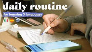 My (realistic) language learning routine |   