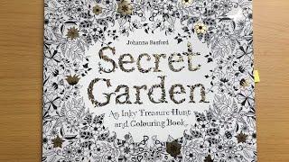 Completed pages in my first ever colouring book | Secret Garden | ADULT COLOURING