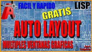 Layout automático con múltiples ventanas Presentaciones autocad