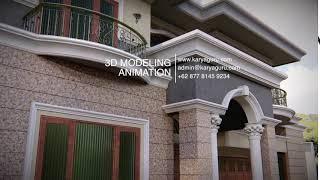 Part-1 "3D Animation Mediterranean Exterior Home Design"