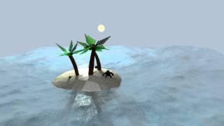 Blender island (with monkey)