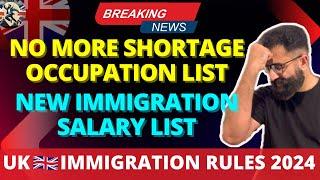 No More UK Shortage Occupation List | New Immigration Salary List is Here #ukimmigration #ukvisanews