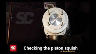 Scooter Center Tutorial Vespa PX - Checking the piston squish (Activate subtitles)