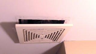 Bathroom Exhaust Fan, How to remove cover to clean. Quick&Easy!