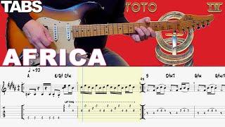 Toto - Africa | Guitar cover WITH TABS | + KEYBOARD SOLO