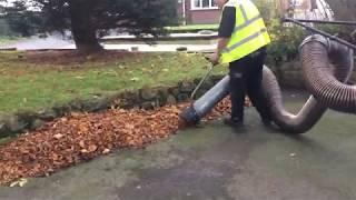 Trilo SU40 Leaf Vacuum Unit In Action