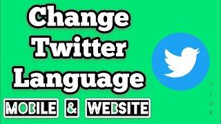 How To Change Language In Twitter