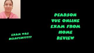 Pearson Vue online proctored exam