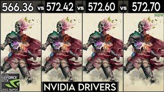 Nvidia Drivers (V 566.36 vs V 572.42 vs V 572.60 vs V 572.70) - Test In 7 Games - ft. GTX 1650 Super