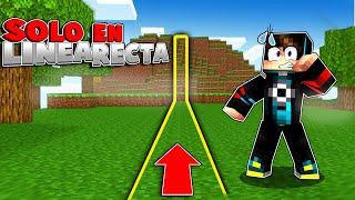 MINECRAFT PERO SOLO EN LINEA RECTA | RETO SUPER DIFICIL | HaroldArtistPlay