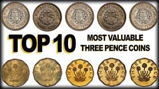 TOP 10 BRITISH THREE PENCE COINS WORTH BIG MONEY!!