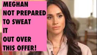 MEGHAN SWEATS IT OUT OVER THIS CAREFULLY CRAFTED RUSE - LATEST #meghan #meghanmarkle #royal