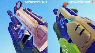 Overwatch 1 vs Overwatch 2 - Bastion changes - Audiovisual Comparison