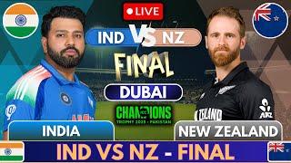 Live: India Vs New Zealand Final| IND vs NZ Live Cricket Match Today | Champions Trophy 2025 | Final