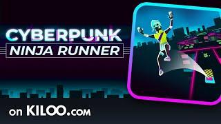 Challenge your reaction skills in this action packed runner | Cyberpunk Ninja Runner on Kiloo.com