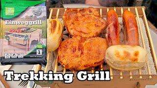 Trekking Grill - Biologisch abbaubar - Campinggrill - Günstig und genialer Einweggrill