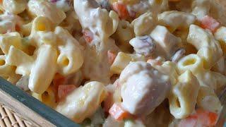 Creamy Chunky Chicken Macaroni Salad || Para Sa Bonggang Kaarawan Mo!||Pinoy Style