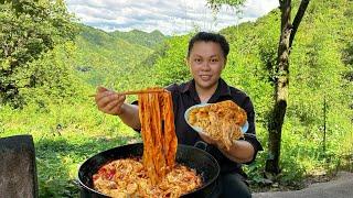 今天做一大锅香辣的豆腐皮炖肉吃个够 Today, make a pot of tofu skin stewed meat