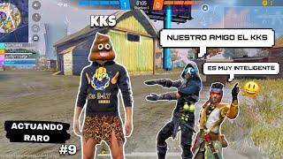 Actuando RARO en Duelo de escuadras #9 | FREE FIRE 