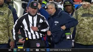 Pete Carroll throws everything but a challenge flag