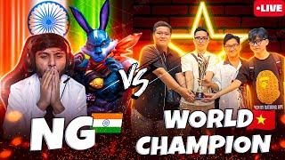 NG  VS WORLD CHAMPION TEAM  VS NOVA  4 VS 4 CLASH SQUAD #nonstopgaming - FREE FIRE LIVE